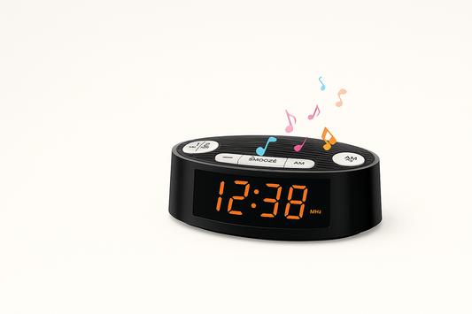 AM/FM Dual Alarm Clock Radio with LED Display - TrueSpyTech